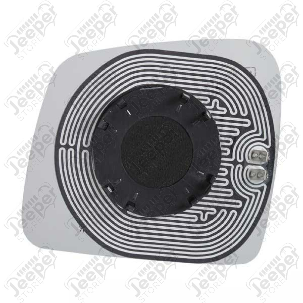 Glace de rétroviseur droit (avec dégivrage) 149x168mm pour Jeep Grand Cherokee WL, WK2