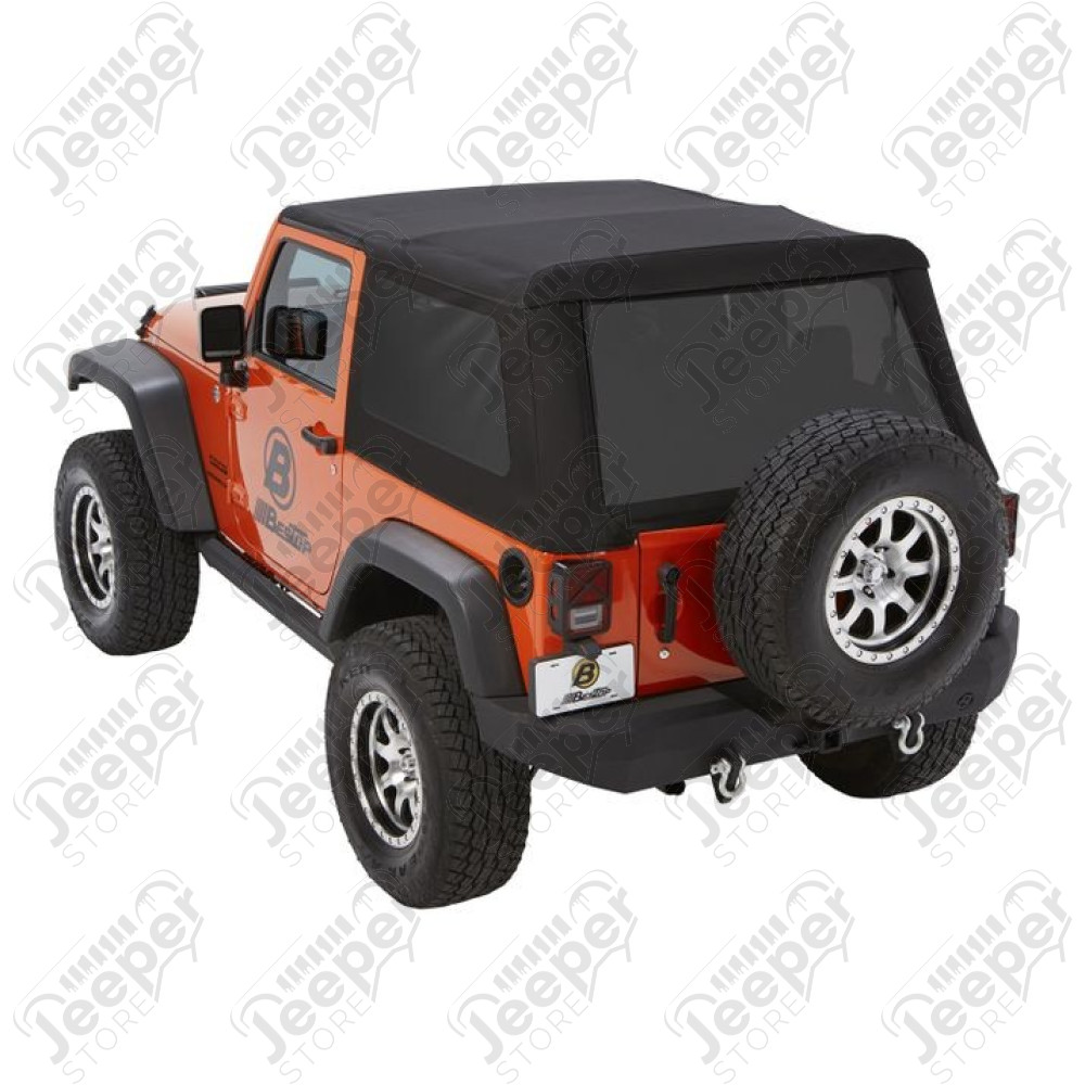 Bache Trektop Glide - Couleur : Black Diamond - Tissu : Vinyl - Jeep Wrangler JK (2 portes)