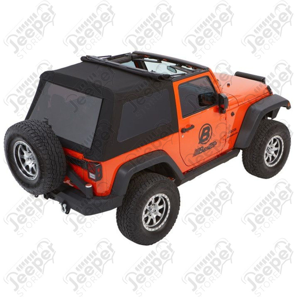Bache Trektop Glide - Couleur : Black Diamond - Tissu : Vinyl - Jeep Wrangler JK (2 portes)