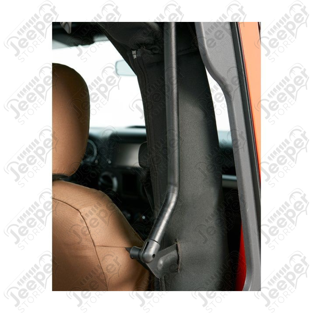 Bache Trektop Glide - Couleur : Black Diamond - Tissu : Vinyl - Jeep Wrangler JK (2 portes)