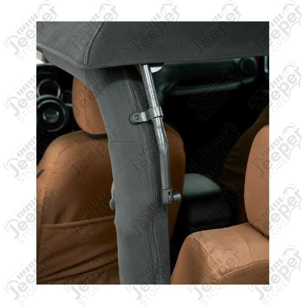 Bache Trektop Glide - Couleur : Black Diamond - Tissu : Vinyl - Jeep Wrangler JK (2 portes)