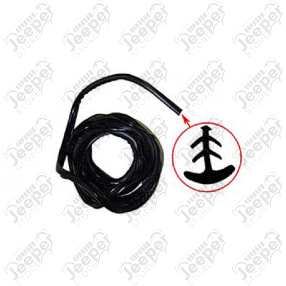 Joint de pare brise extérieur (enjoliveur) pour Jeep Wrangler YJ