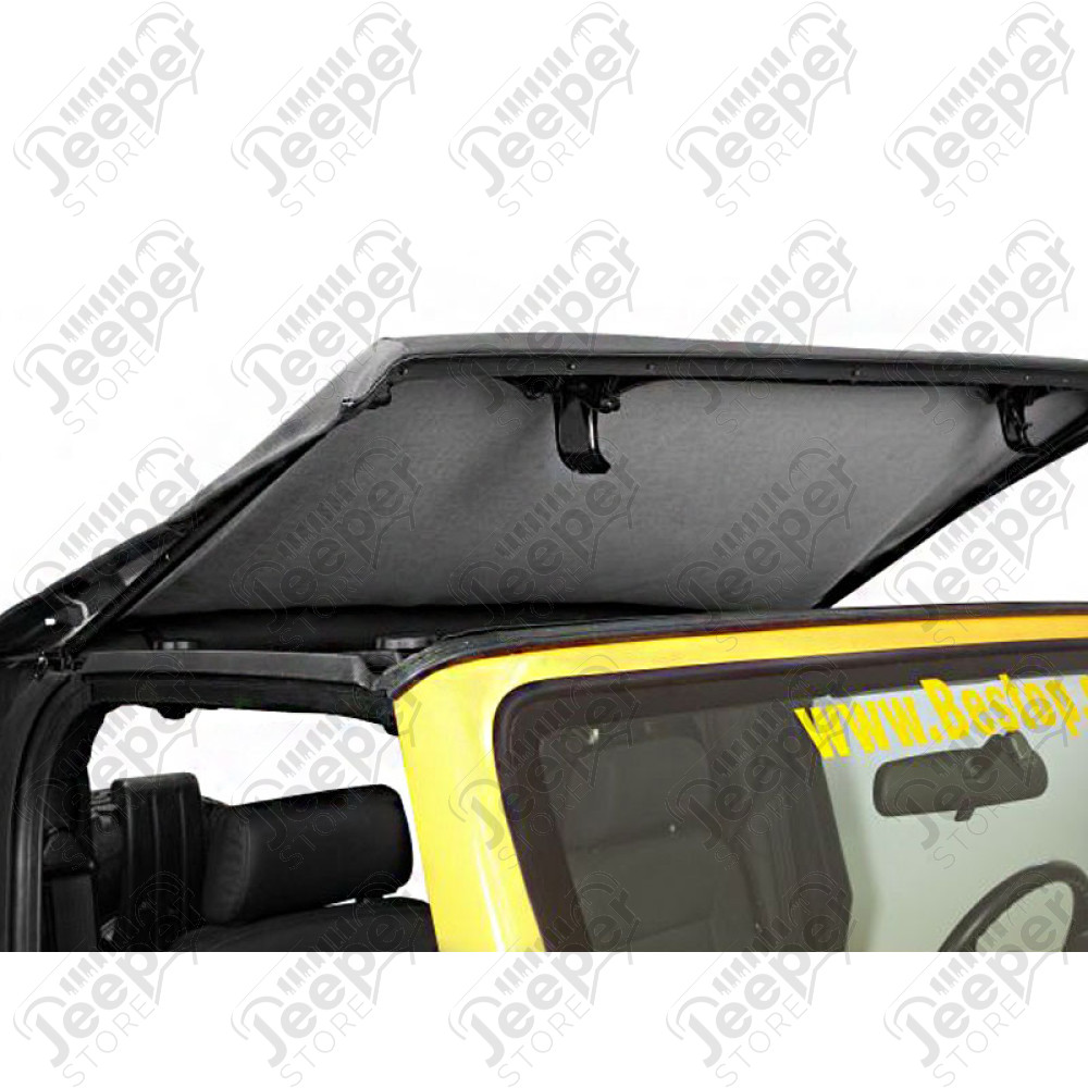 Bâche Trektop - Couleur : Black - Tissu : Twill - Jeep Wrangler JK (2 portes) 