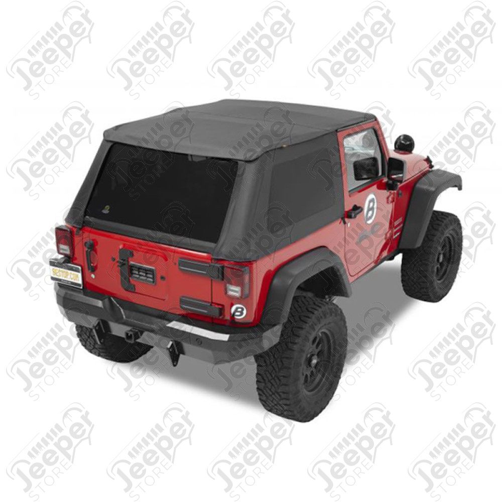 Bache Trektop - Couleur : Black Twill - Jeep Wrangler JK (2 portes)