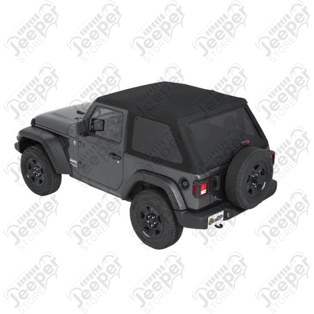 Bache Trektop - Couleur : Black Diamond - Tissu : Vinyl - Jeep Wrangler JL (2 portes)