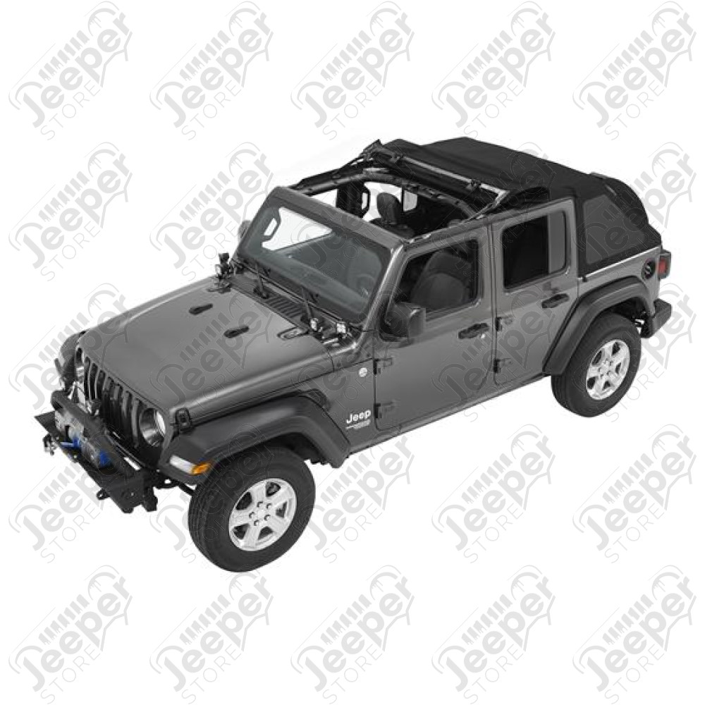 Bache Trektop - Couleur : Black Diamond - Tissu : Vinyl - Jeep Wrangler JL Unlimited (4 portes)
