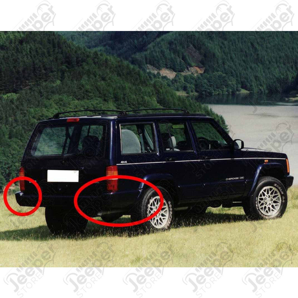 Embout de pare-chocs arrière gauche pour Jeep Cherokee XJ phase 2 - 5DY09DX8