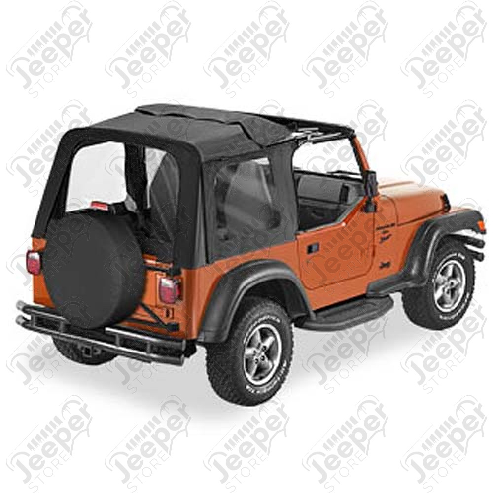 Bache complète "SUNRIDER" , couleur Black Denim (noir) , Jeep Wrangler TJ