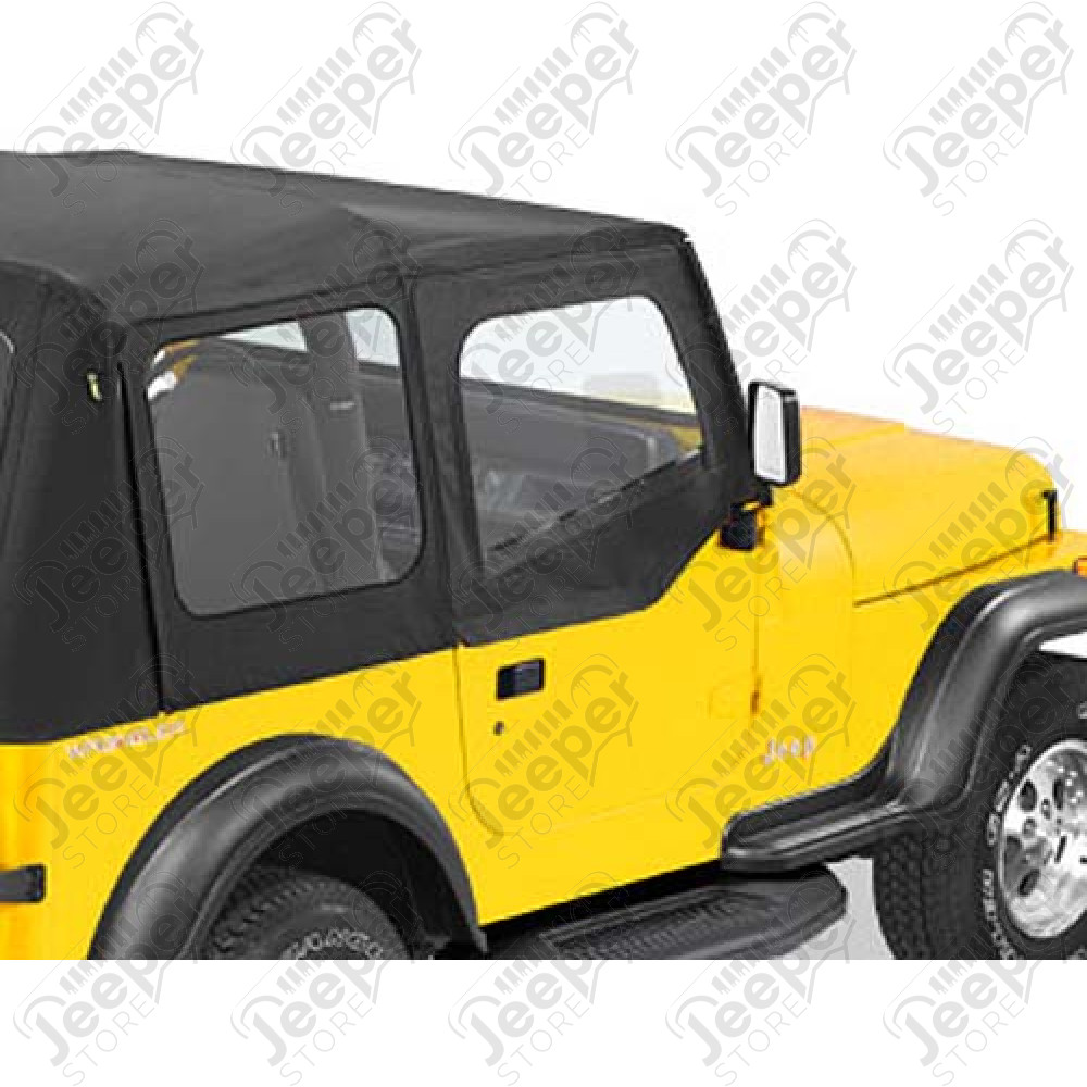 Fenêtres amovibles pour demi-porte - Couleur : Black Denim - Jeep Wrangler YJ - 51782-15