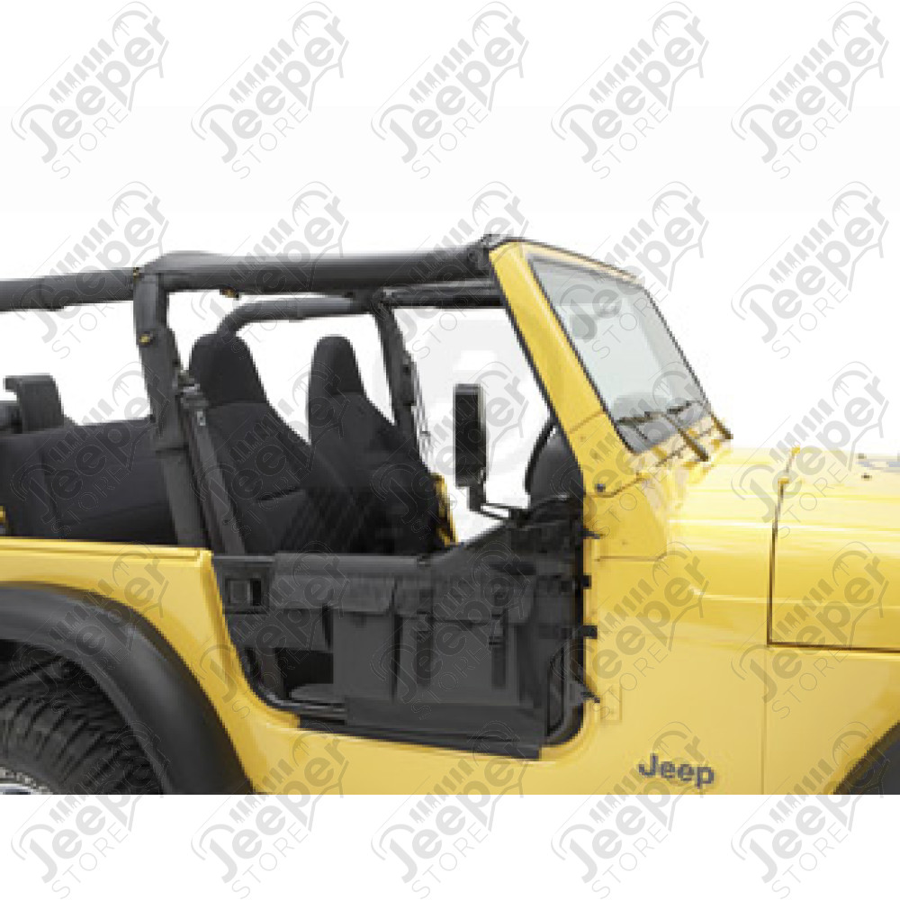 Kit demi portes tubulaire acier, couleur: Black Denim, Jeep Wrangler TJ