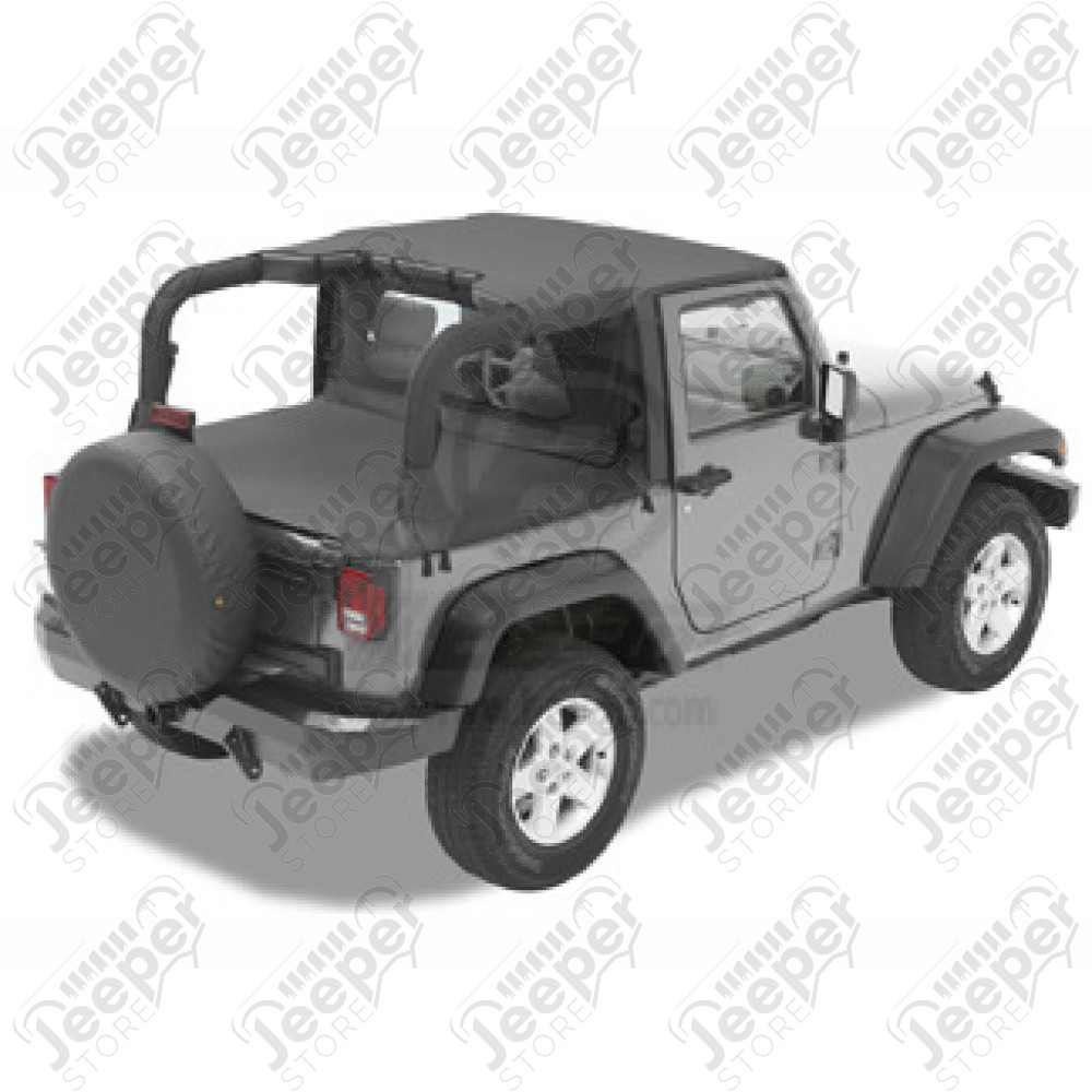 Bikini court Header - Couleur : Black Diamond - Jeep Wrangler JK 2 portes