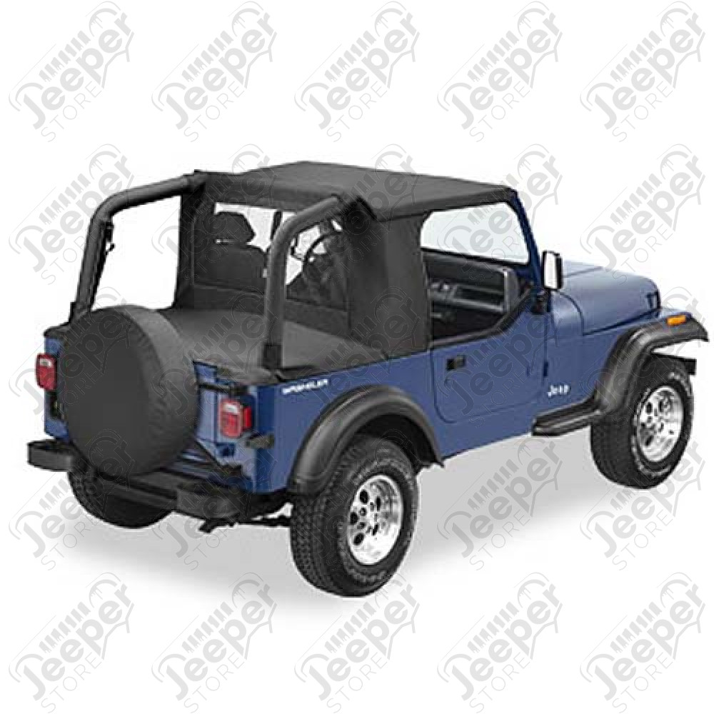 Bâche Halftop, Couleur: Black Denim, Jeep Wrangler YJ