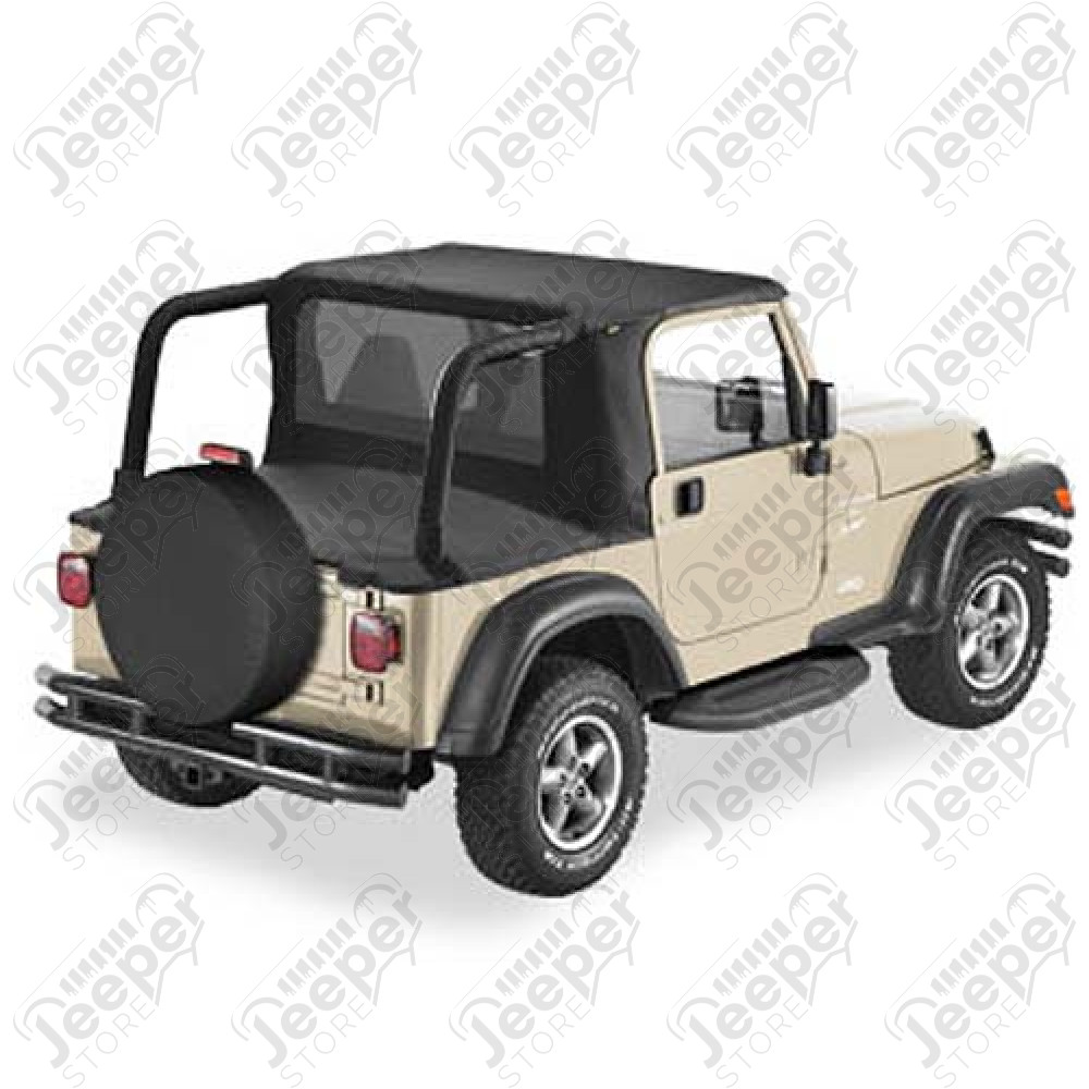 Bâche complète "Halftop", Couleur: Black Denim, Jeep Wrangler TJ