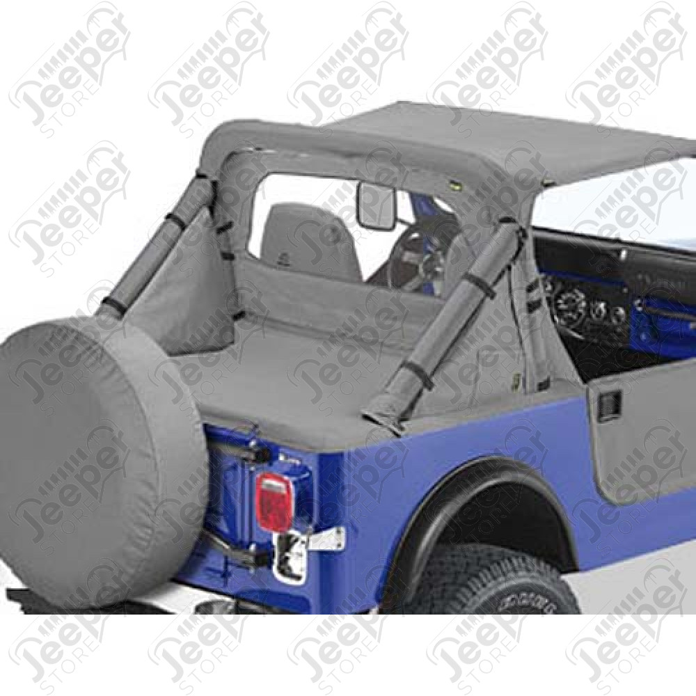 Sacs de rangement latéraux pour arceaux de sécurité (la paire) Couleur: Charcoal pour Jeep CJ5, CJ7 et Wrangler YJ 