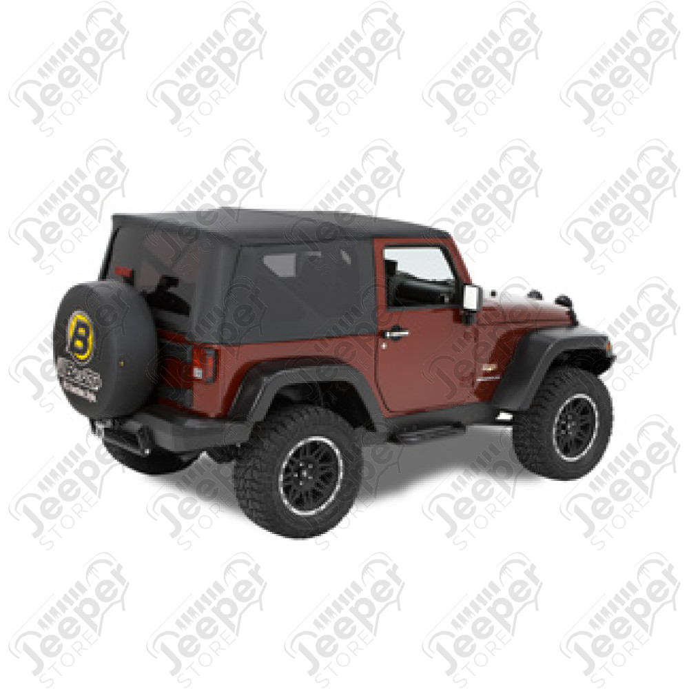 Bâche complète "Supertop" avec fenêtres teintées, couleur: Black Diamond, Wrangler JK (2 portes)