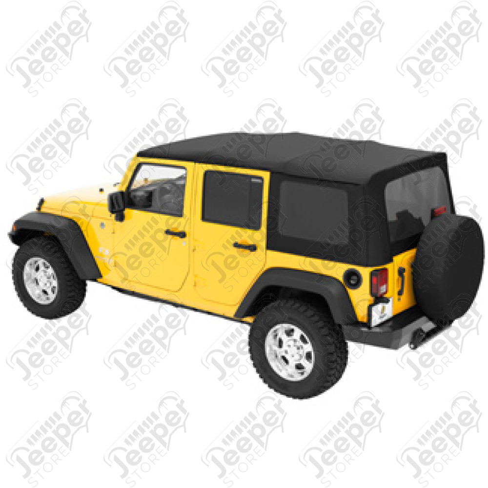 Bâche complète "Supertop" avec fenêtres teintées, couleur: Black Diamond, Wrangler JK Unlimited (4 portes)