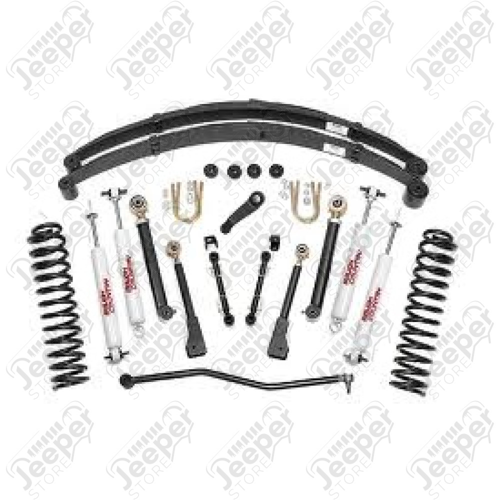 Kit Réhausse +4.5" (+11.50 cm) Rough Country X Série - Jeep Cherokee XJ - 633XN2