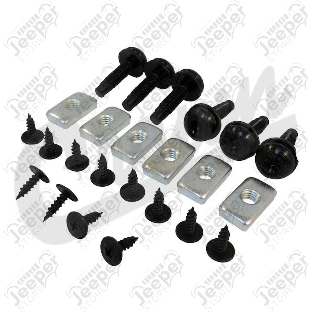 kit de visseries complète pour hardtop de Jeep Wrangler TJ (sauf TJ Unlimited)