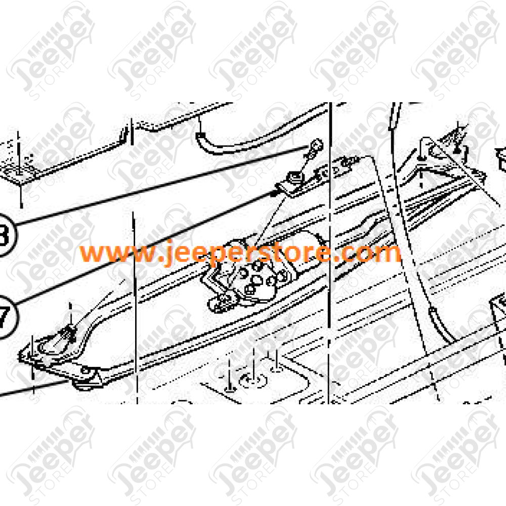 Kit de tringlerie d essuie glace complet Jeep Cherokee XJ