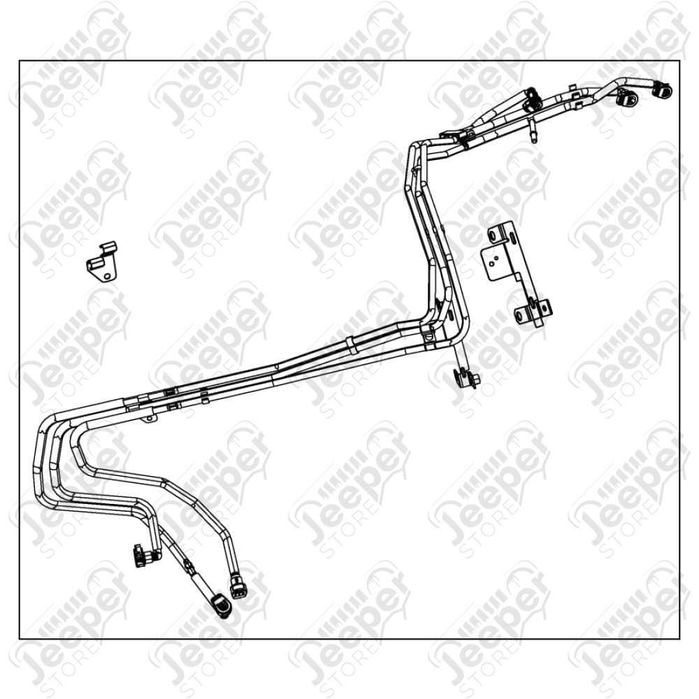 Tuyau de filtre à gazoil vers réservoir 2.8L CRD - Jeep Wrangler JK - 68156125AA / 68156125
