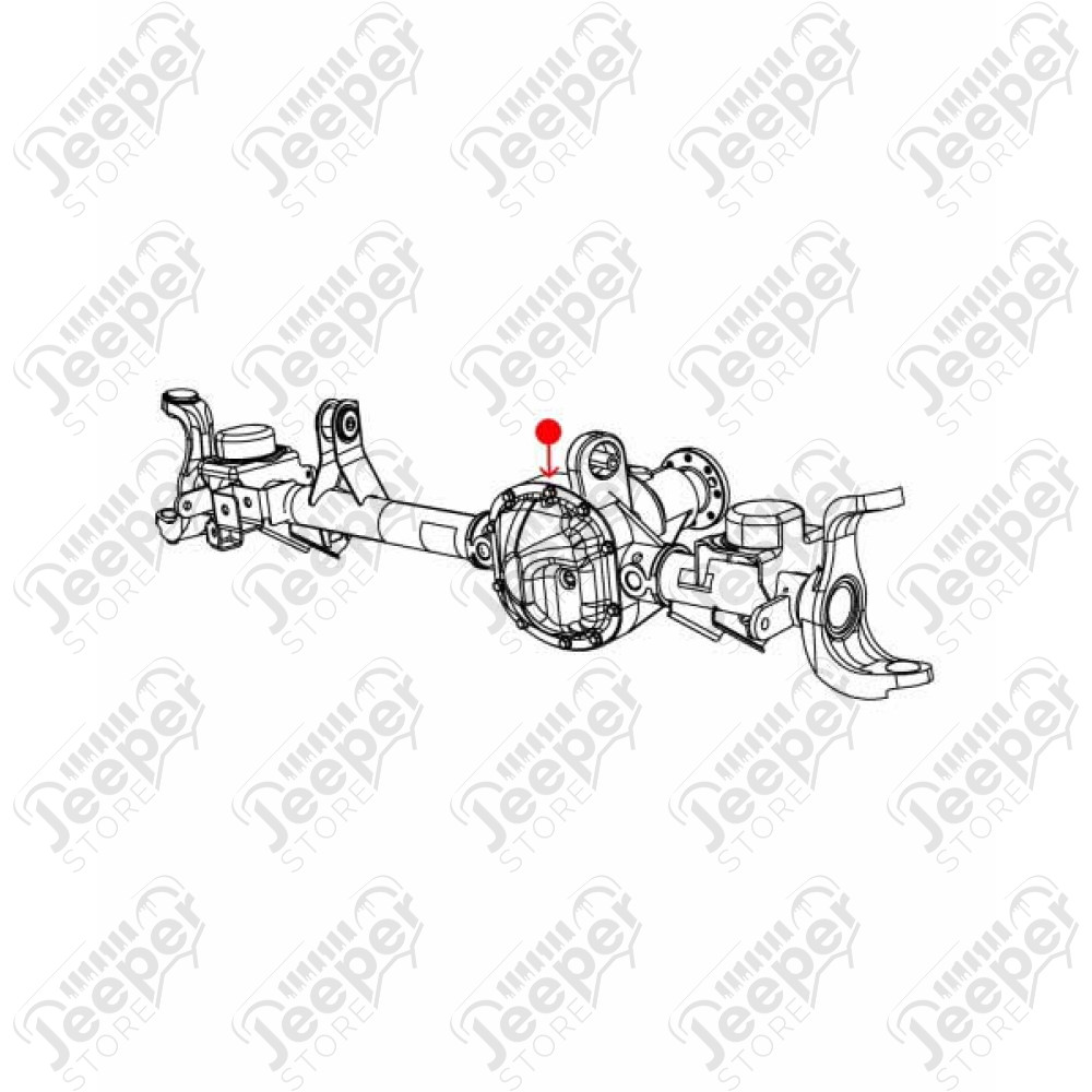 Pont avant 205MM complet (ratio: 3.44) - Jeep Wrangler JL - 68388709AA
