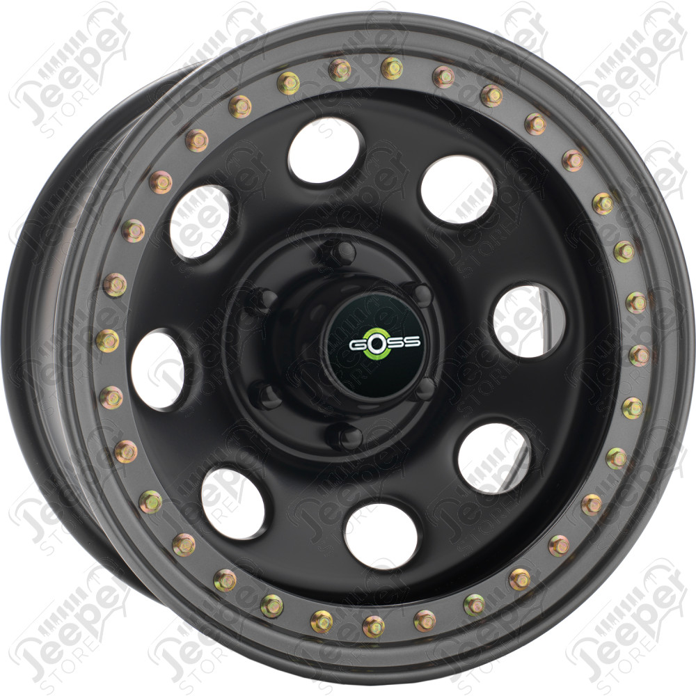 Jante Acier Noir Soft8 Beadlock 10x15 / 5x114.3 / ET: -44 - 841-5012 / 709BK - Jante 15 pouces