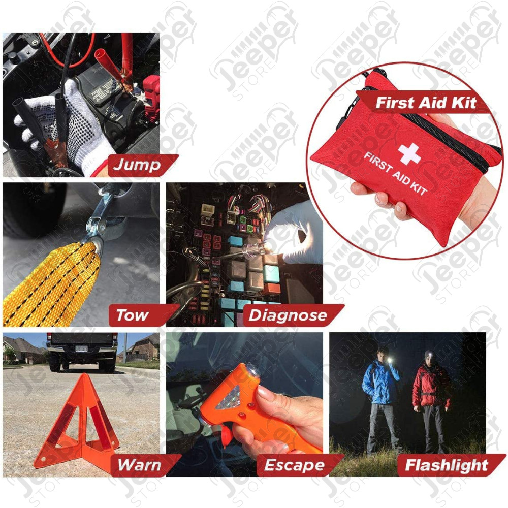 Trousse de secours pour automobiliste (kit de survie - produit universel) - X000S4TKO3