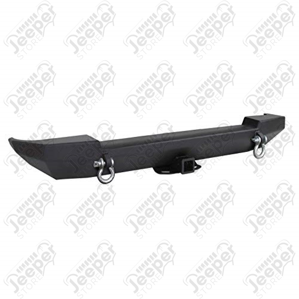 Pare chocs arrière "Rock Crawler" acier noir Jeep Wrangler YJ, TJ
