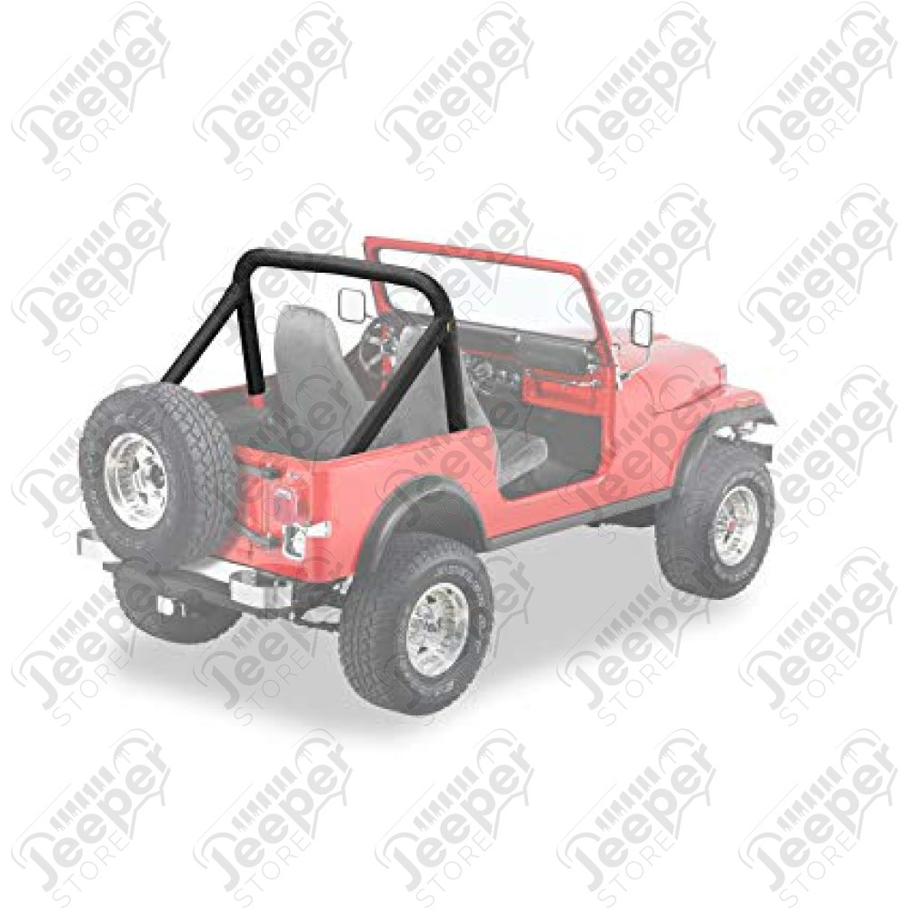 Kit housses d'arceaux de sécurité, couleur: black denim Jeep CJ5 et CJ7
