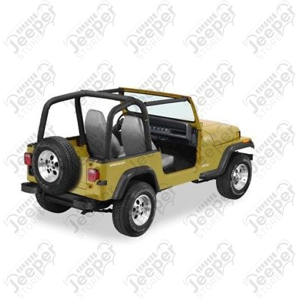 Housse d'arceau de sécurité, Couleur: Black Denim, Jeep Wrangler YJ