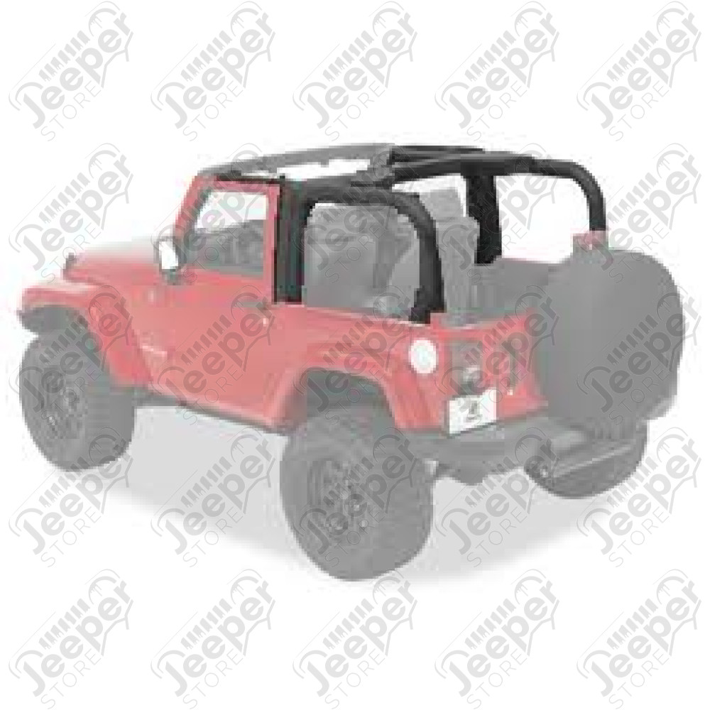 Kit housses arceaux de sécurité, couleur: noir Jeep Wrangler JK (2 portes)