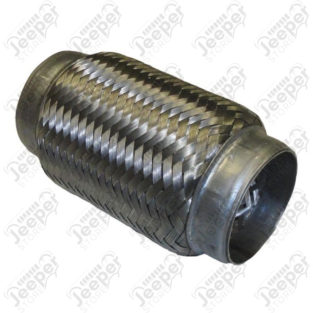 Tresse d'échappement en acier universel (longueur total: 10cm) et diametre 2.25" (57mm)