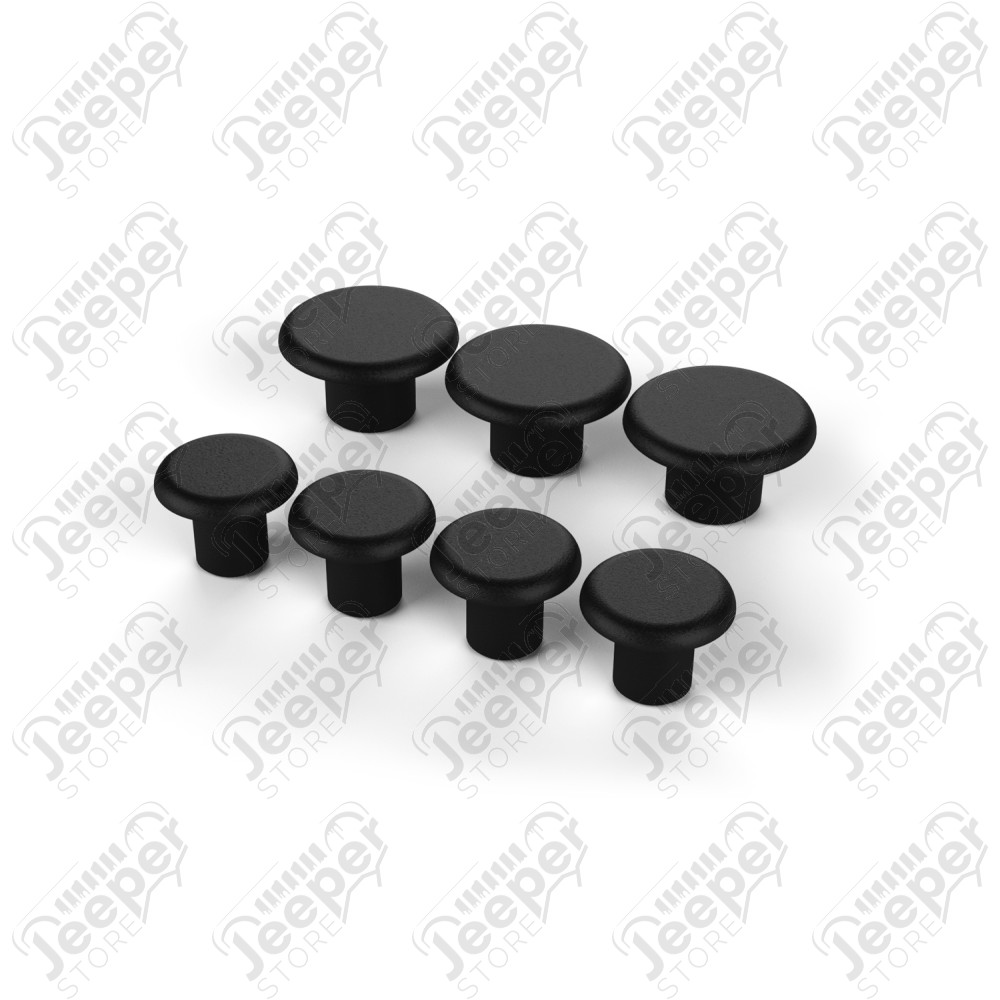 JK: Alpha Spare Tire Carrier Hole Cap Kit