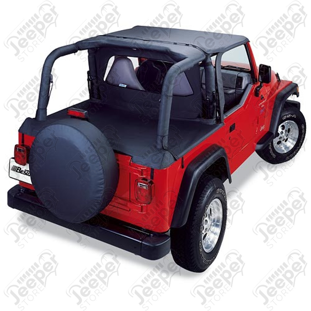 Kit housses d'arceau de sécurité couleur: noir pour Jeep Wrangler TJ