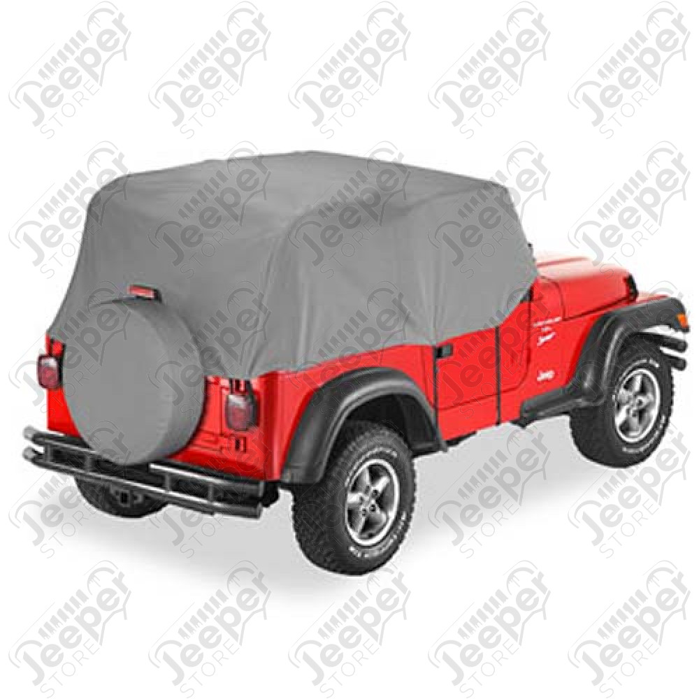 Housse de voiture "Trail Cover", Couleur: Charcoal (grise), Jeep Wrangler TJ