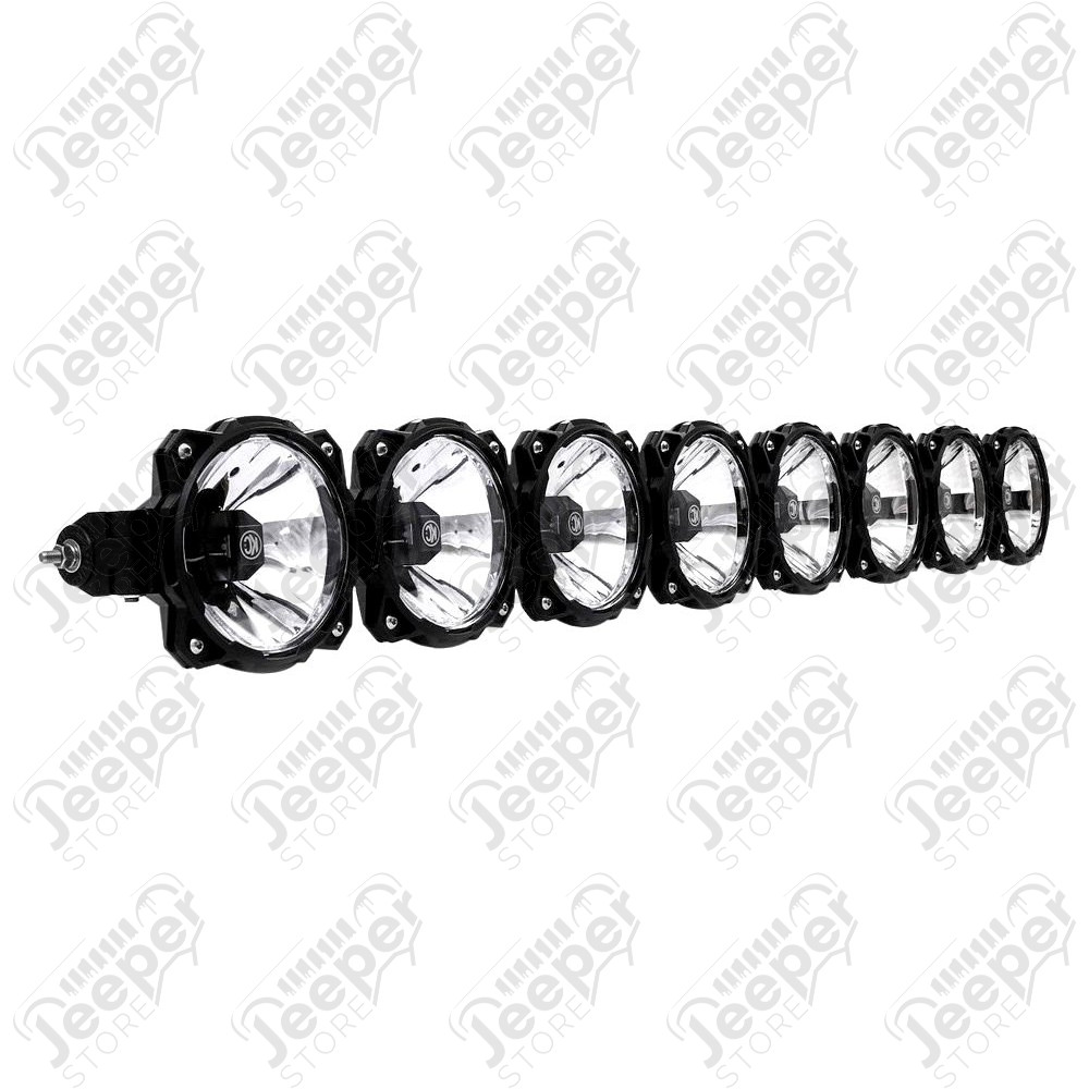 Rampe de 8 phares LED de 50" complète KC pour Jeep Wrangler JK
