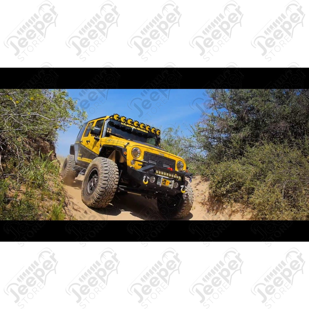 Rampe de 8 phares LED de 50" complète KC pour Jeep Wrangler JK