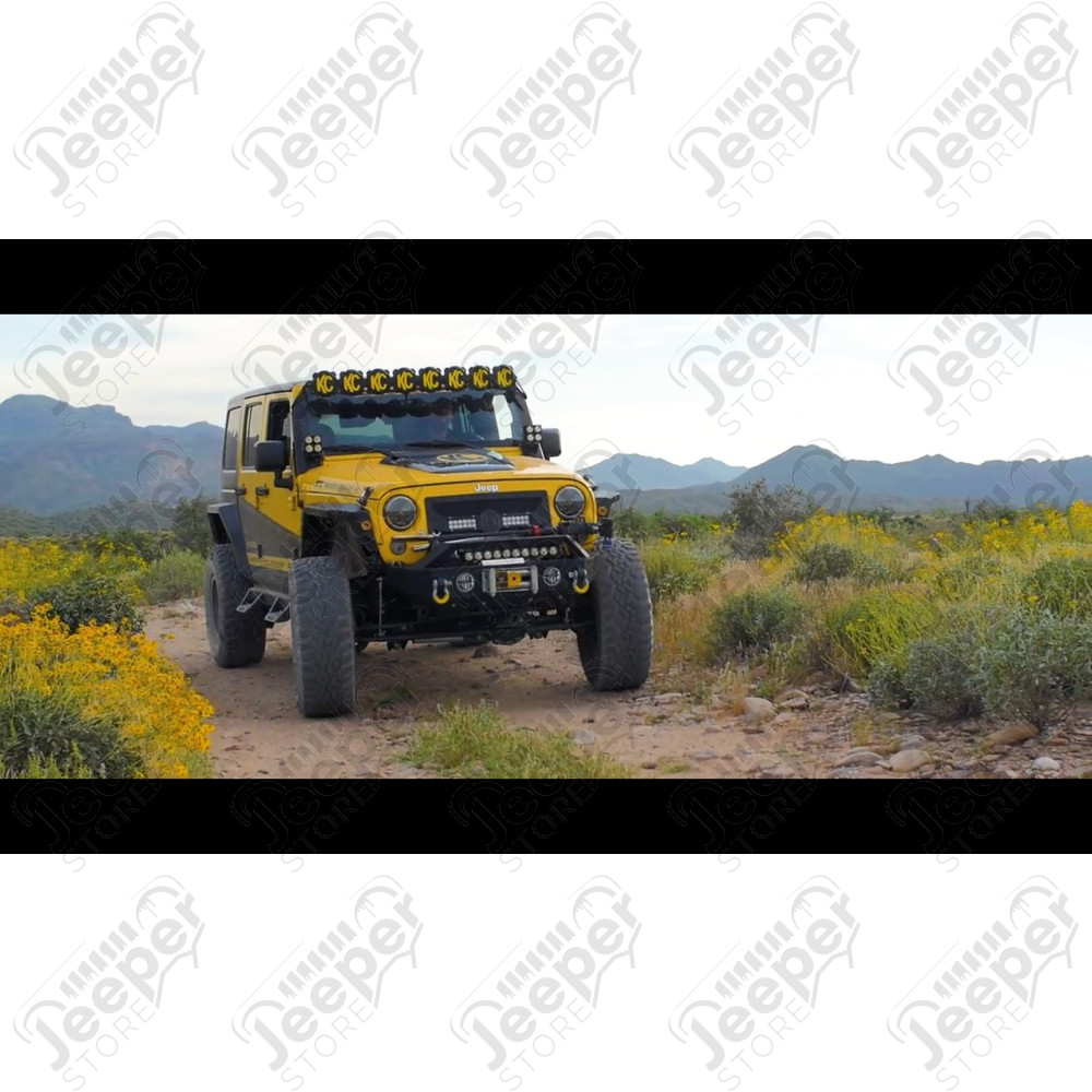 Rampe de 8 phares LED de 50" complète KC pour Jeep Wrangler JK