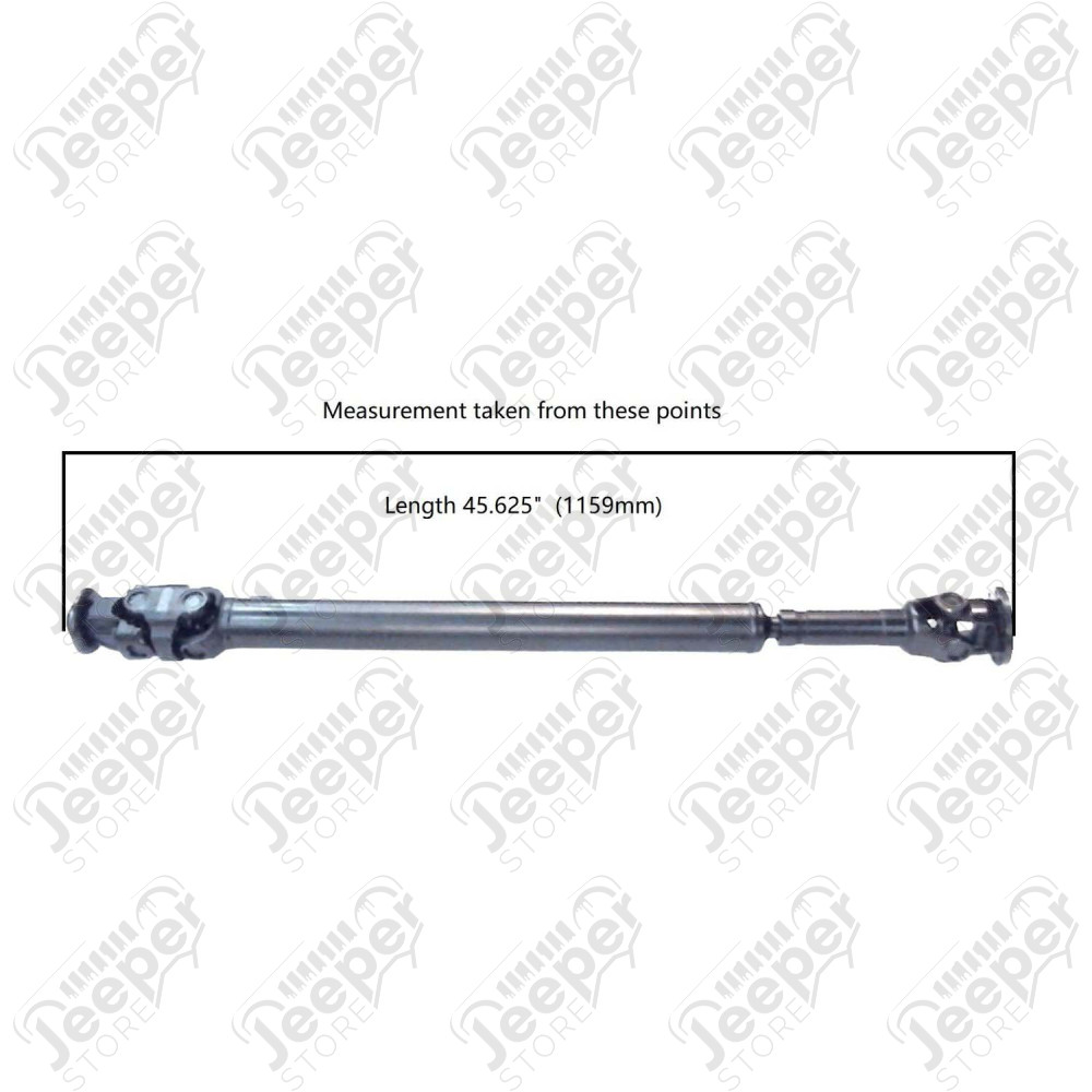 Arbre arrière à double croisillon (pour 4" à 6") Jeep Wrangler JK Unlimited (4 portes) - 0702.28AR / 936115