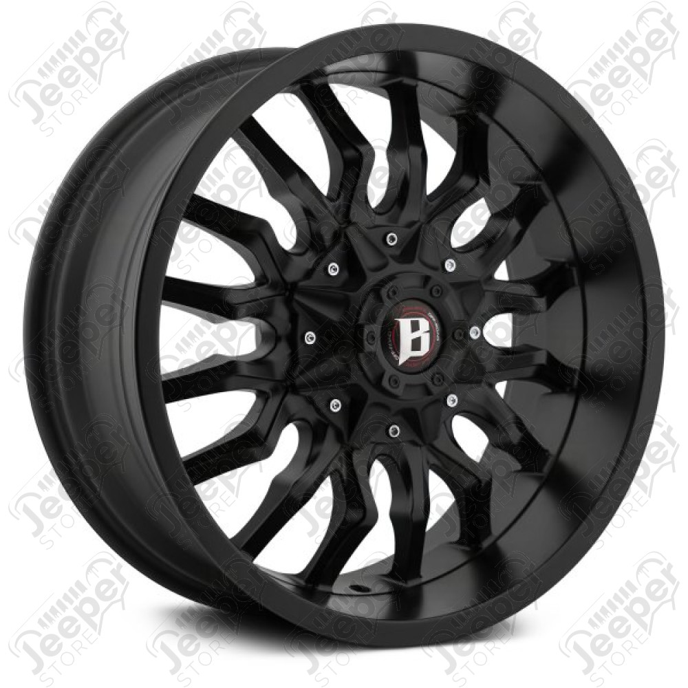 Jante aluminium Black Ballistic 972 "Tarantula" 9x18 / 5x127 / ET: 0 - BA972890550+0 / T4-BA972890550+0 - Jante 18 pouces
