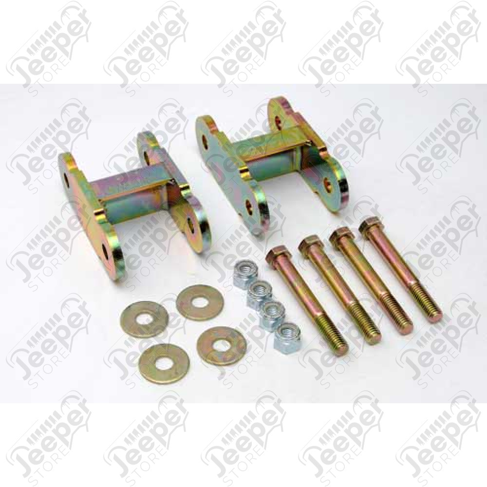 Kit de 2 jumelles rallongées renforcées pour l'essieu arrière +31mm pour Jeep Wrangler YJ