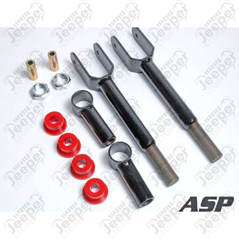Kit de 2 tirants de pont supérieur avant réglable, Jeep Wrangler TJ, Cherokee XJ, Grand Cherokee ZJ, ZG (réhausse: 2" à 4.5")