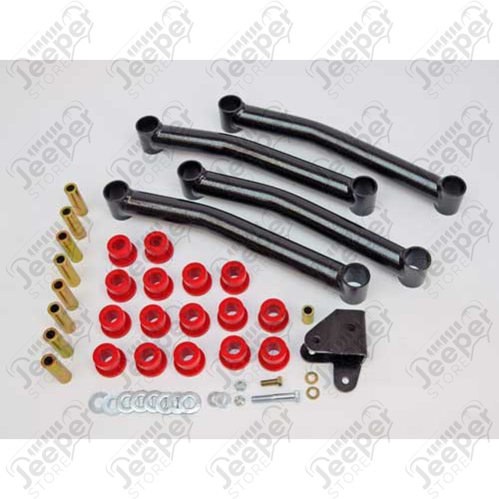 Kit de 4 tirants de pont inférieur, Wrangler TJ, Grand Cherokee ZJ, ZG