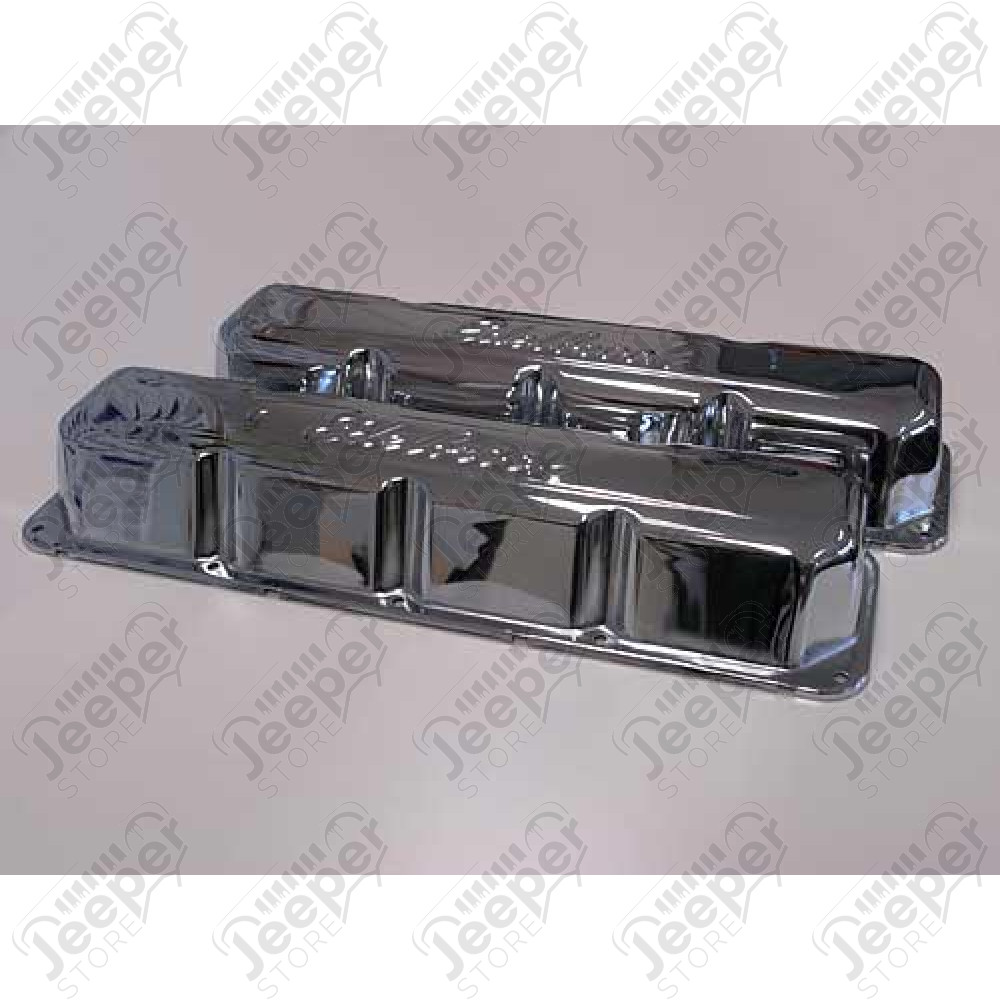 Cache culbuteurs chromé EDELBROCK, pour V8 AMC (la paire)