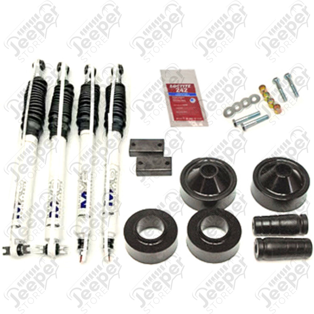 Kit réhausse 1.75" (45mm) avec amortisseur procomp ES9000, Wrangler JK
