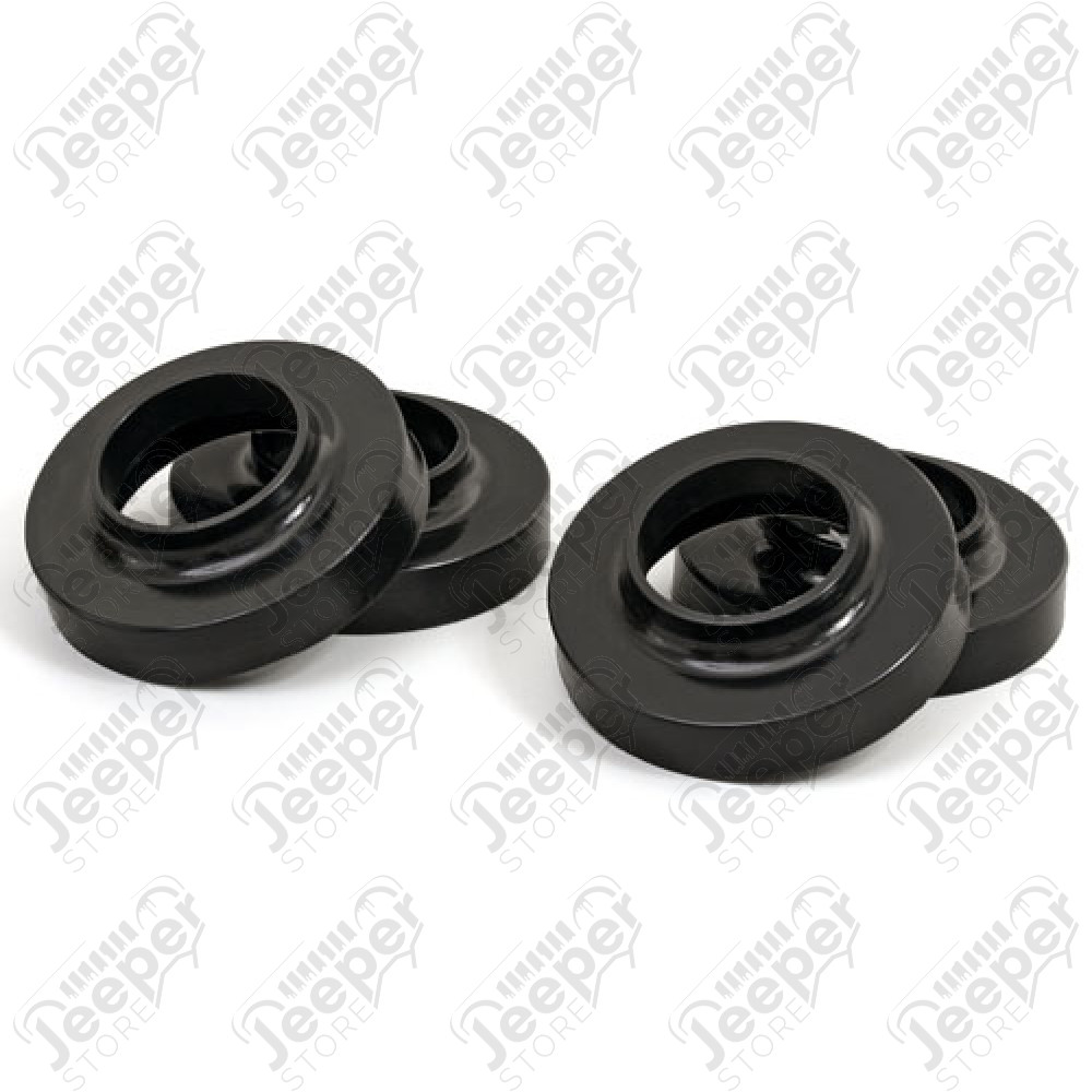 Kit réhausse +0.75" (+19 mm) de 4 cales en polyuréthane - Jeep Wrangler TJ et Grand Cherokee ZJ / ZG - KJ09108 / KJ09108BK
