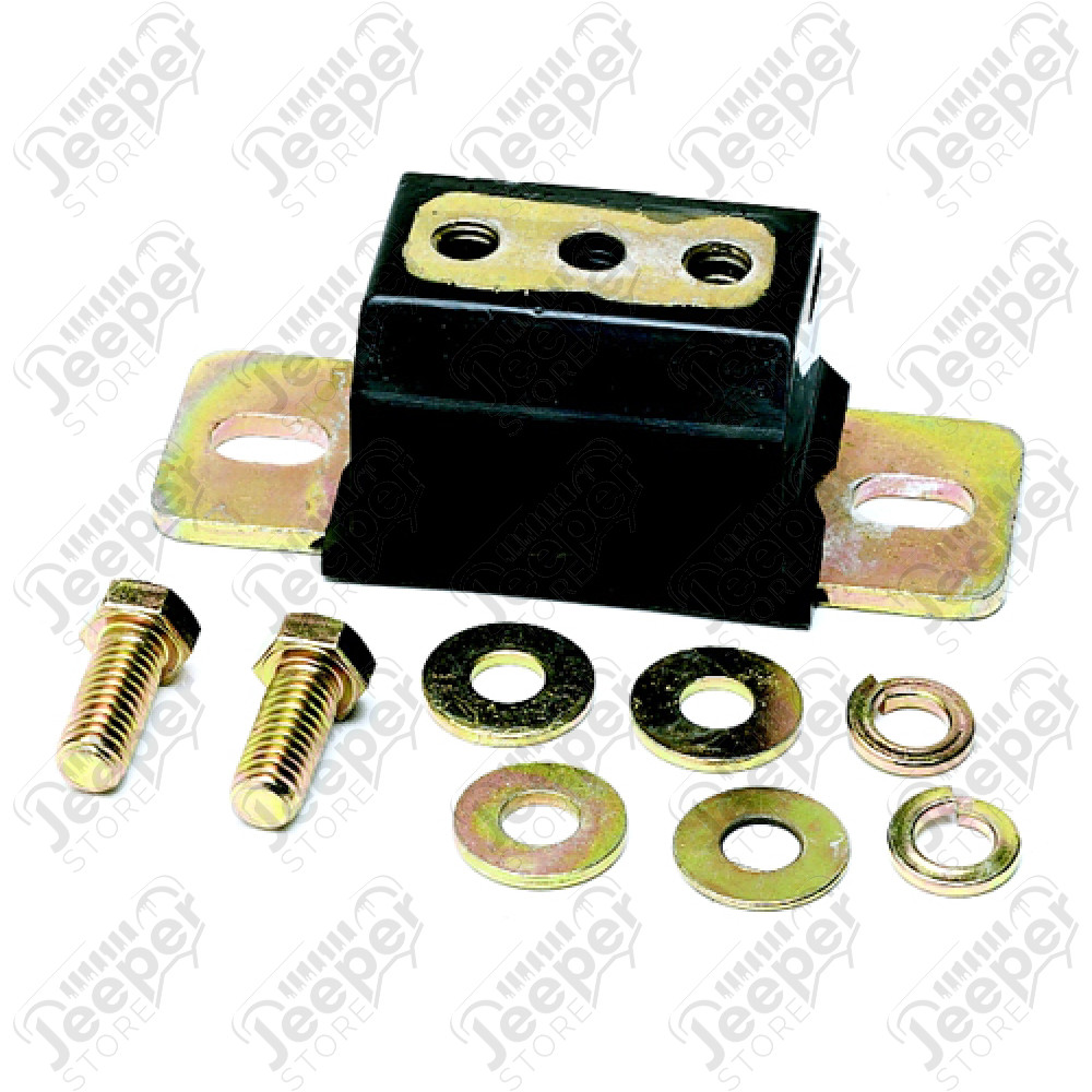Silentbloc de traverse de boite de transfert en polyuréthane - Jeep CJ (tous modèles de CJ) - KG01008BK