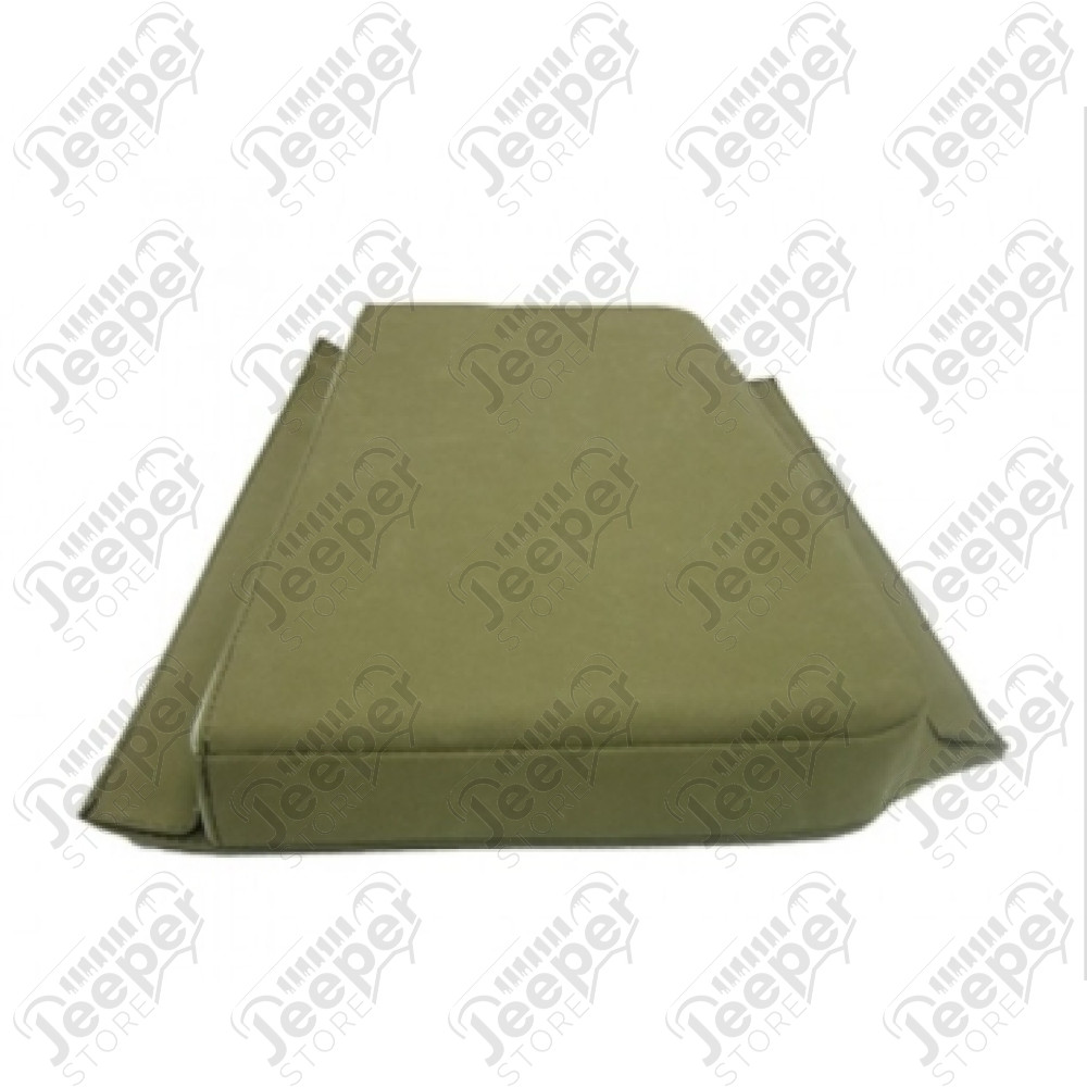 Coussin de banquette arrière en toile Kaki - Jeep Willys MB, GPW, M201, CJ2A, CJ3A, CJ3B - A11732 / WOA11732