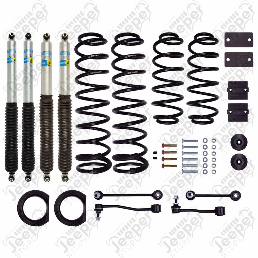 Kit réhausse +1.5" (+4 cm) Bilstein pour Jeep Wrangler JL Unlimited (4 portes) - 53291431