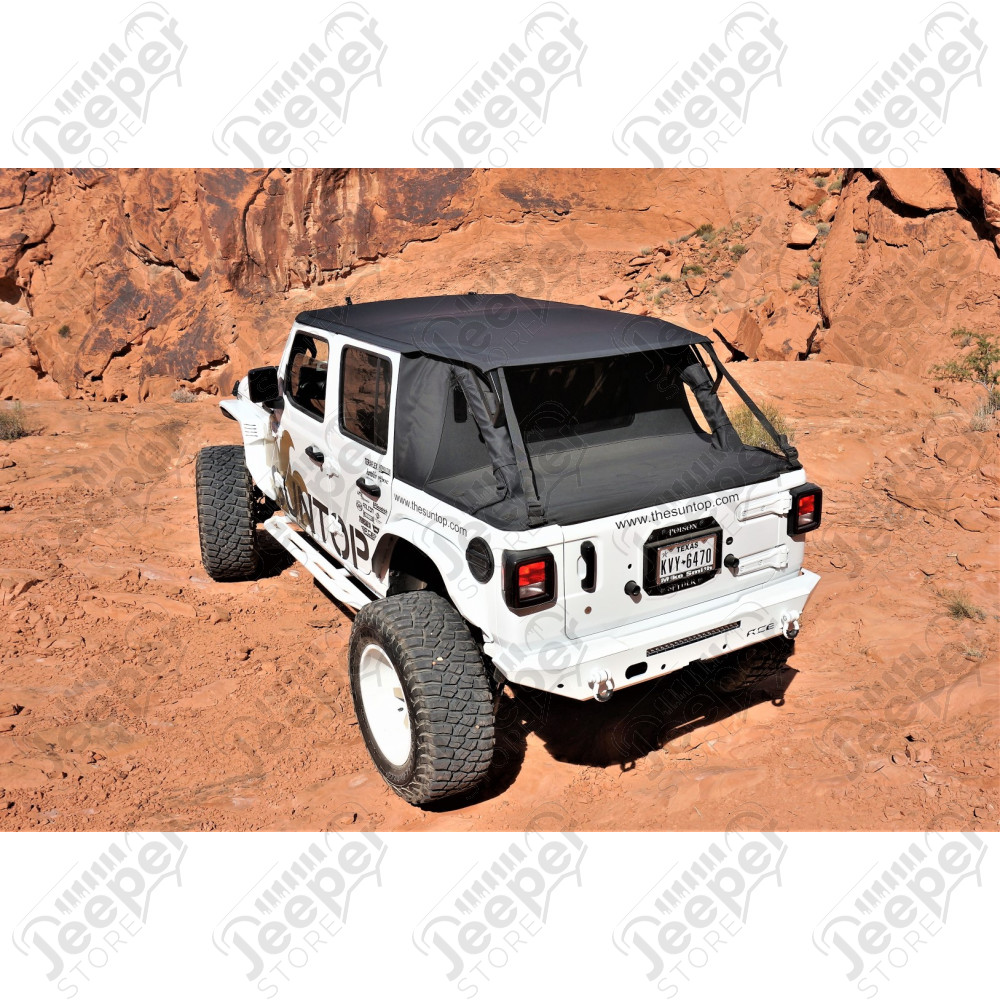 Bâche complète Suntop Cargo Top U4, couleur: noir (Black Diamond) pour Jeep Wrangler JK Unlimited (4 portes)